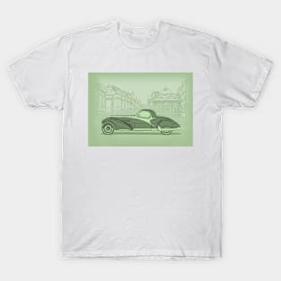 Vintage Automobile Illustration T-Shirt